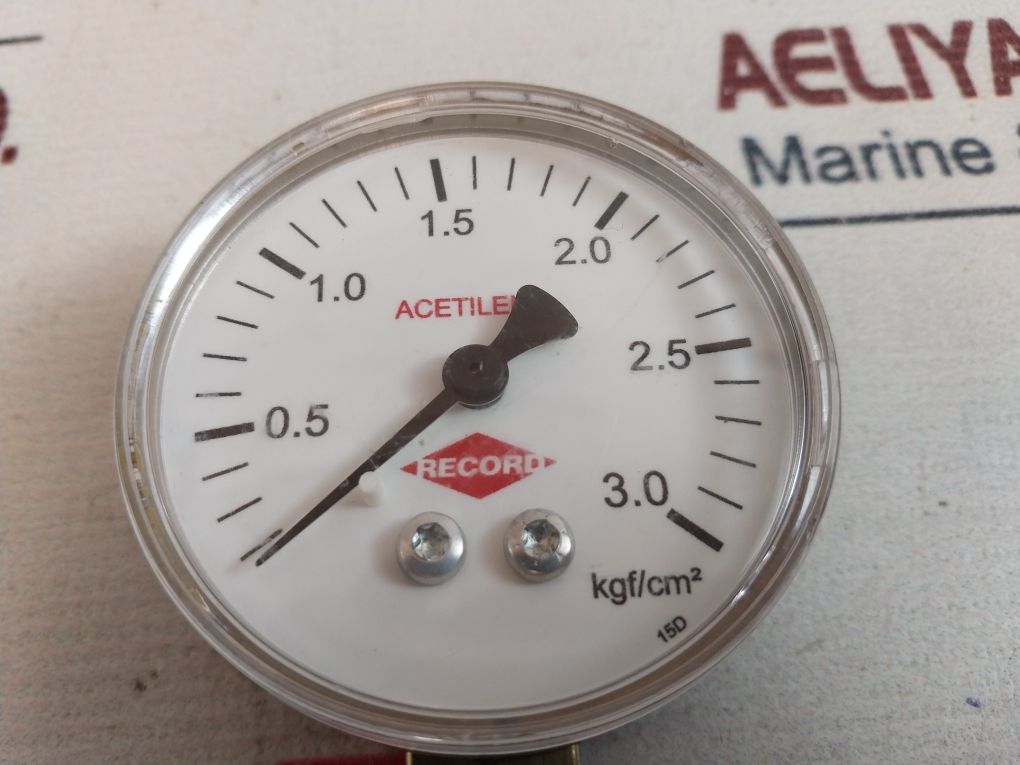 Lot Of 4X Record 0.2-3.0 KgfCm2 Pressure Gauge
