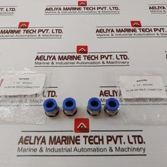 Lot Of 4X Smc S’pore 10 Uni Male Connector Fitting