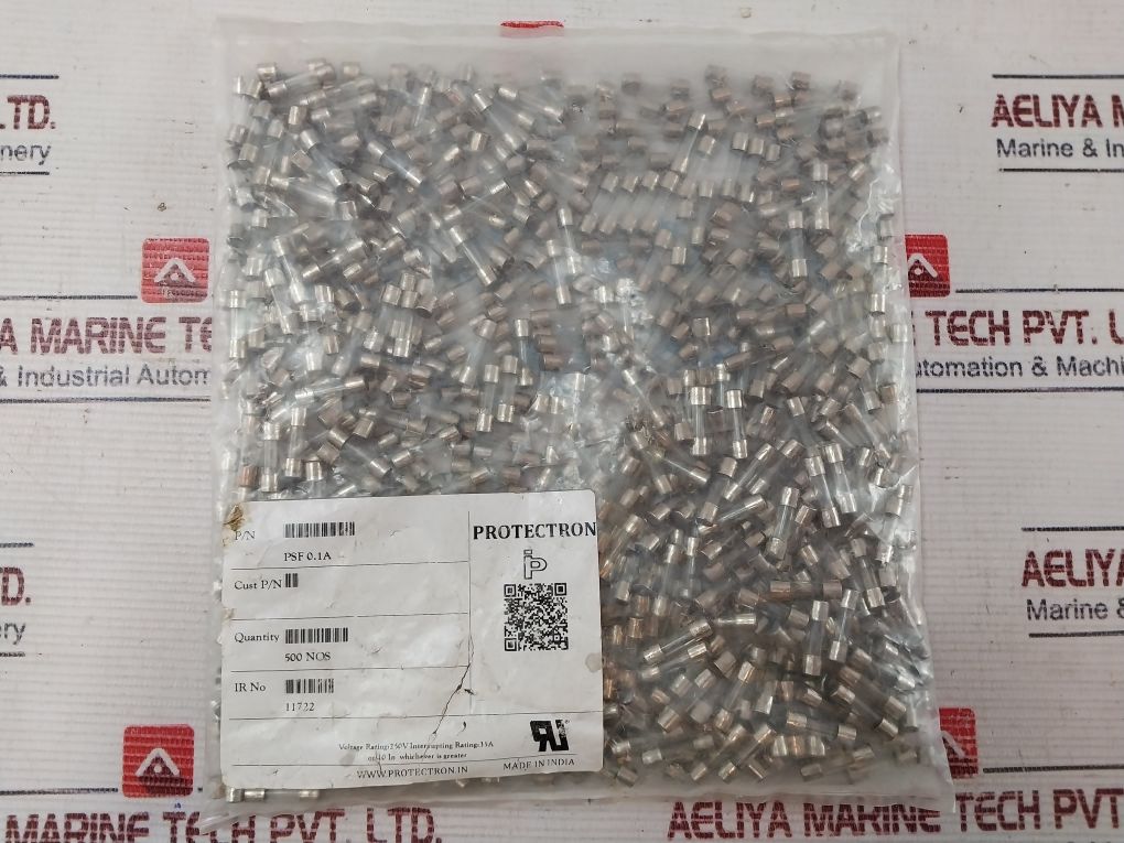 Lot Of 500X Protectron Psf 0.1A Glass Fuse 250V 35A