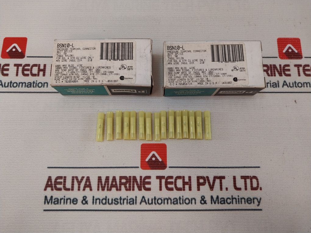 Lot Of 50X Panduit Bsn10-l Butt Splice 600V