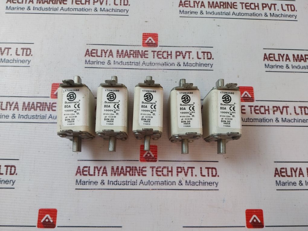 Lot Of 5X Bussmann 170M2680 Fuse 8A