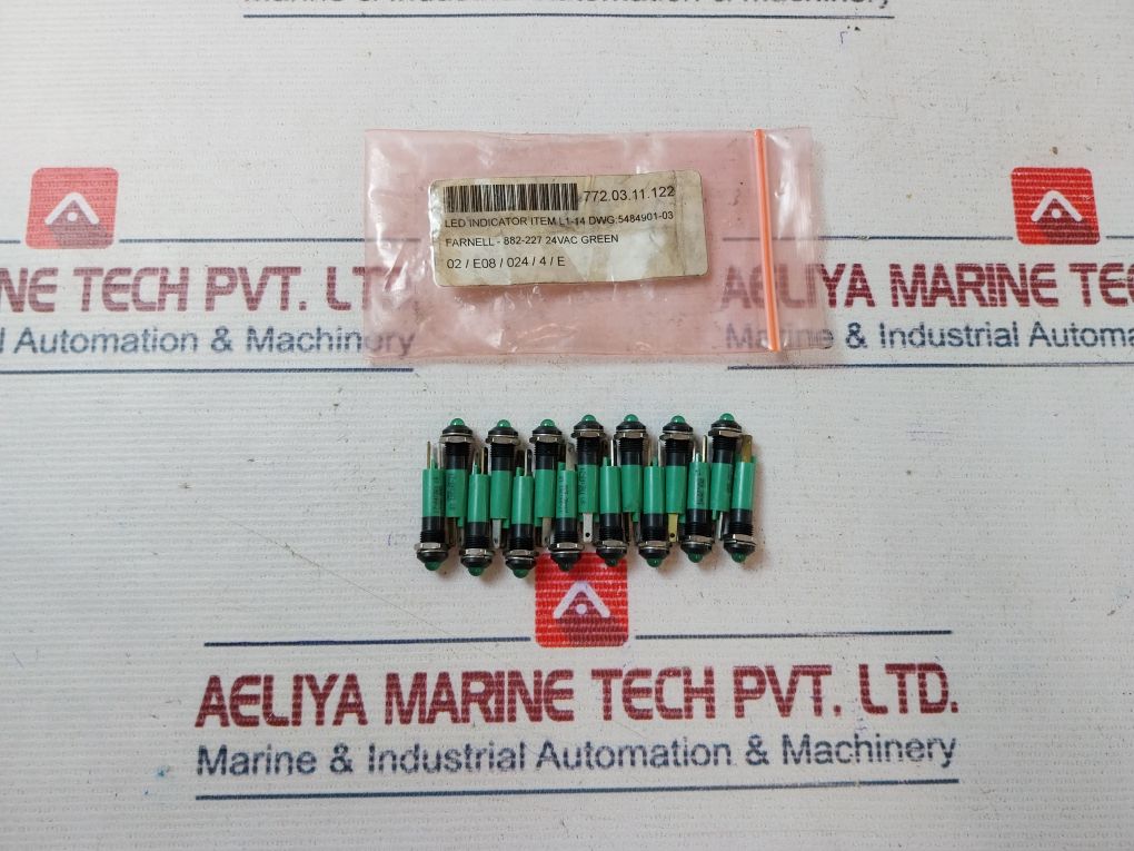 Lot Of 5X Farnell 24Vac Led Indicator
