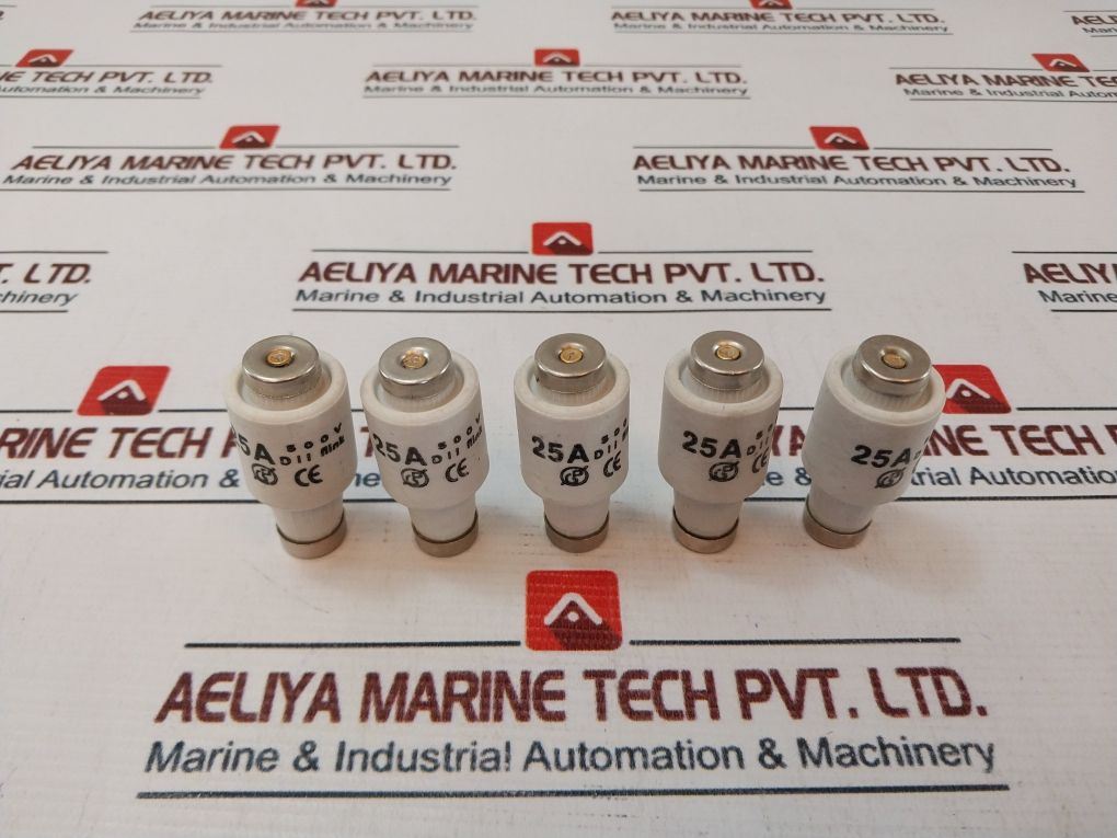 Lot Of 5X Groh Gmbh Pausa 25A D Fuse Links Flink 500V