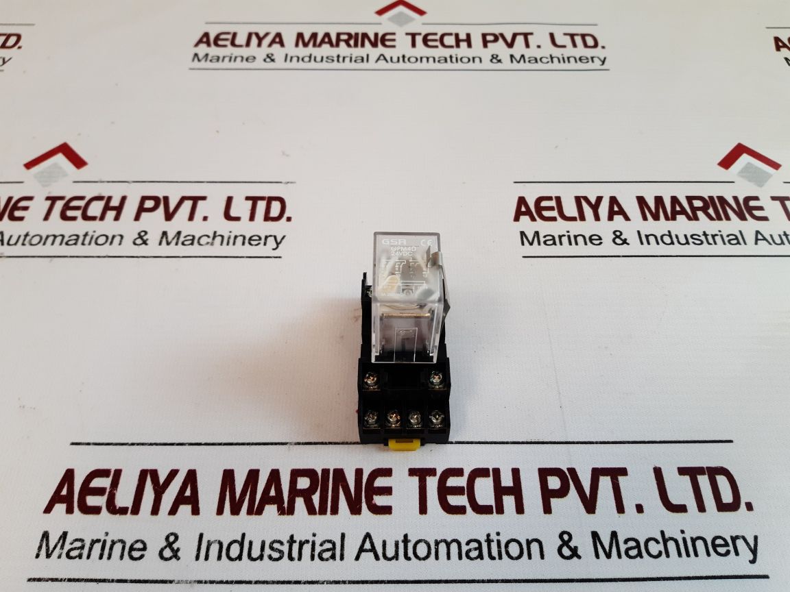 Lot Of 5X Gsr Gpm4D Relay With Base