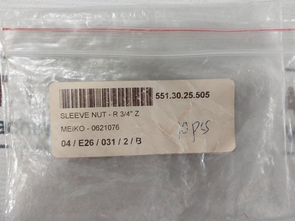 Lot Of 5X Meiko 0621076 Sleeve Nut-r 3/4" Z