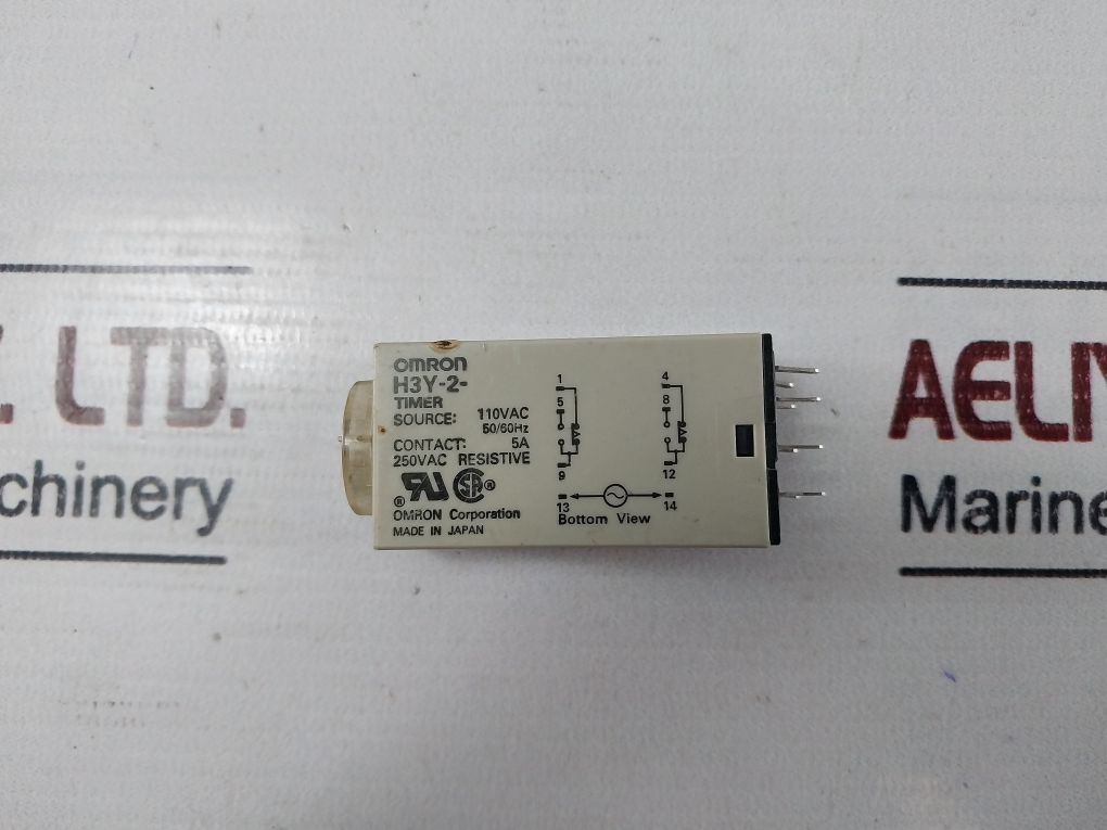 Lot Of 6X Omron H3Y-2 Electronic Timer 5A 110Vac