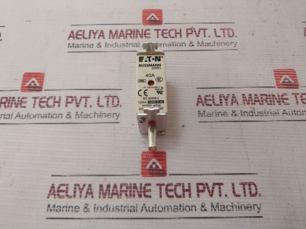 Lot Of 6X Eaton 40Nhg000B-690 Bussmann Hrc Fuse Link Nh000 Gg/Gl