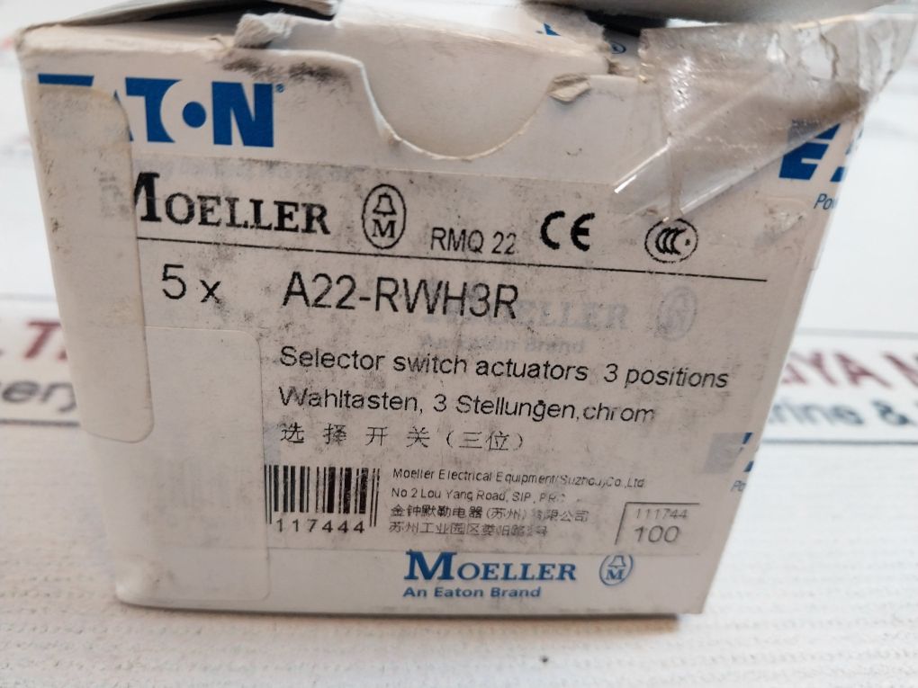 Lot Of 6X Eaton A22-rwh3R Selector Switch Actuators 3 Position