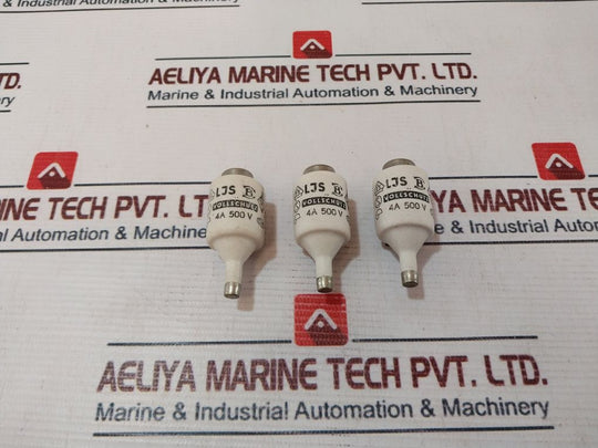 Lot Of 6X Ljs 4A 500V Bottle Fuses