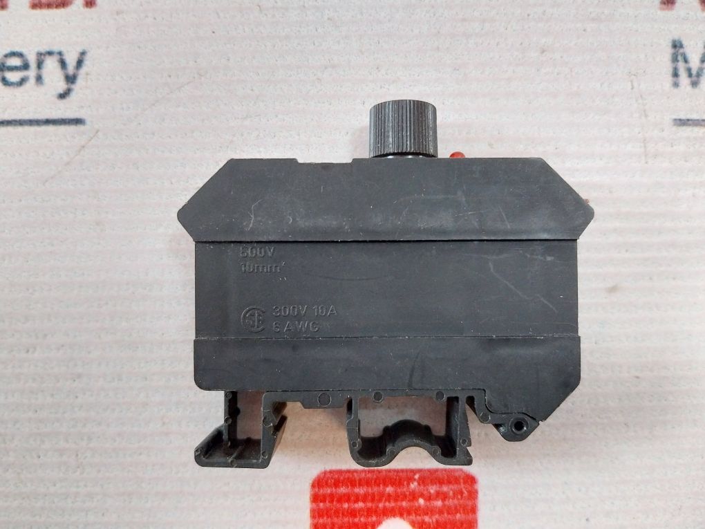 Lot Of 6X Phoenix Contact Uk 10-drehsi Fuse Terminal Block 6 Awg