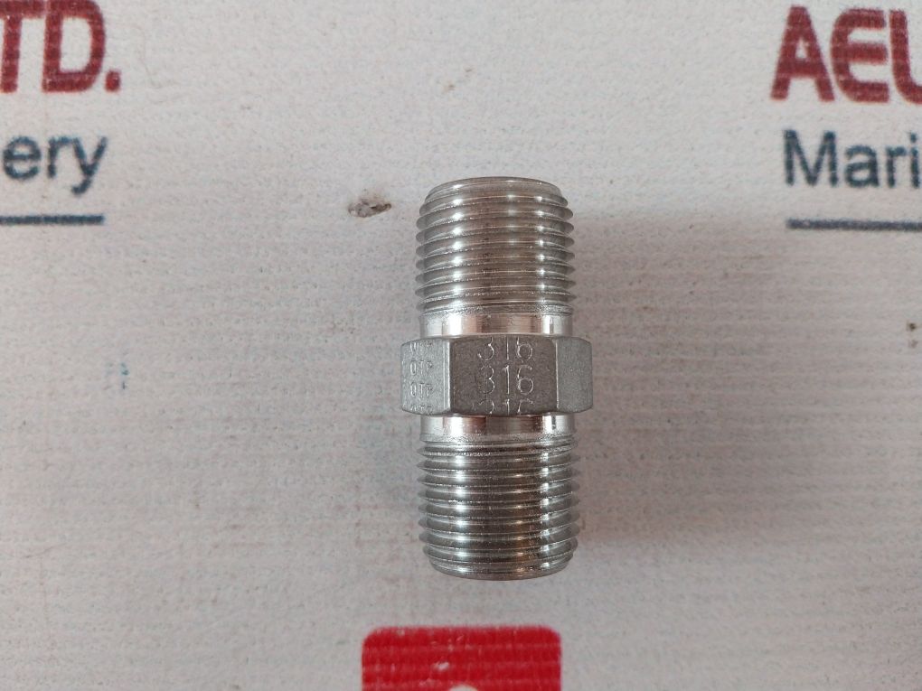 Lot Of 6X Ssp 316 Straight Hex Nipple