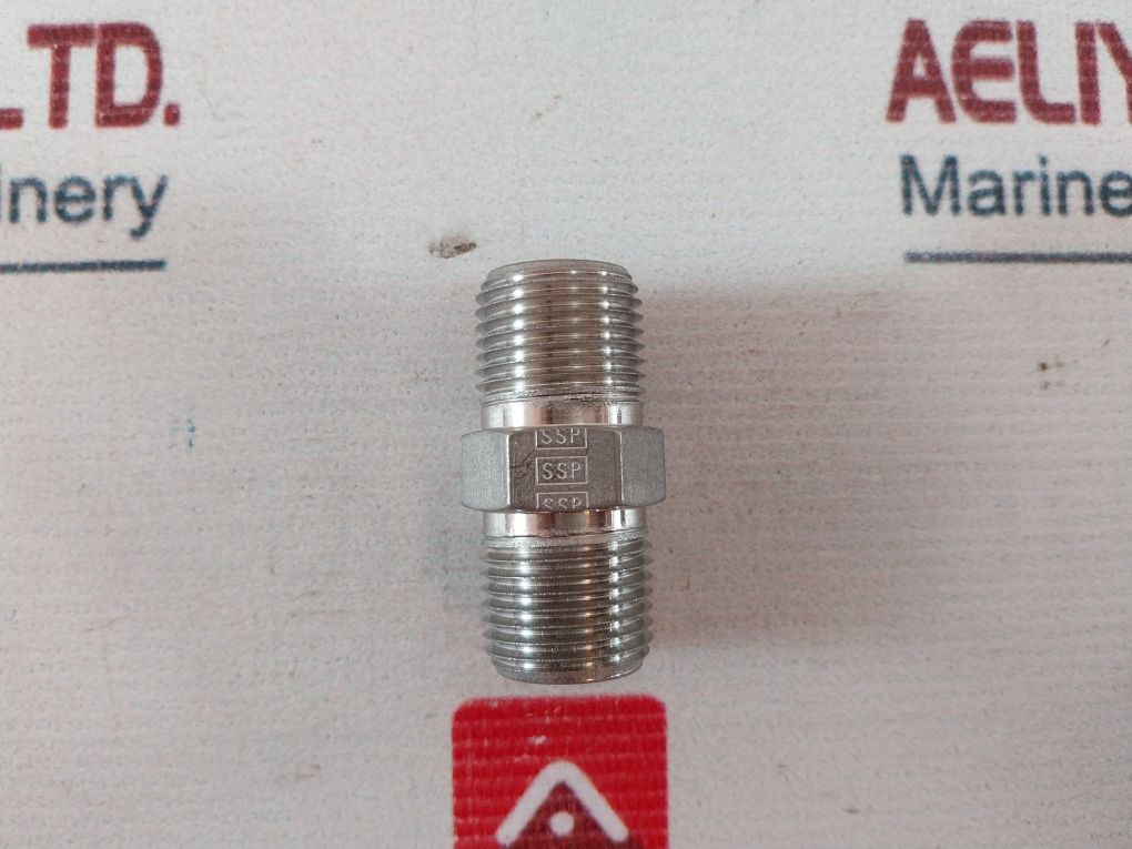 Lot Of 6X Ssp 316 Straight Hex Nipple