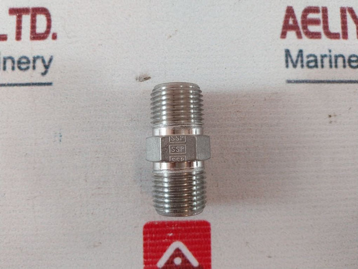 Lot Of 6X Ssp 316 Straight Hex Nipple