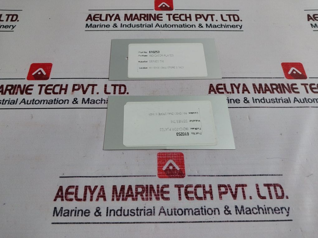 Lot Of 7X 610253 Indicator Plates