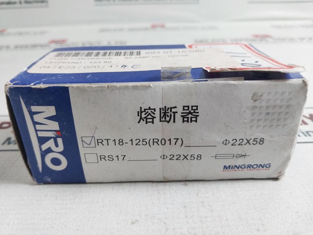 Lot Of 7X Mro Rt18-125 Fuse 80A 500V~ 100Ka