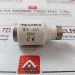 Lot Of 8X Italweber Diii-35A Fuse 500V
