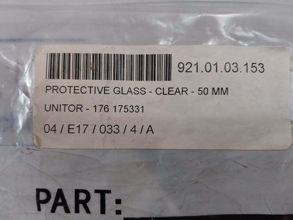 Lot Of 8X Unitor 175331 Cover Glass 50 Mm 