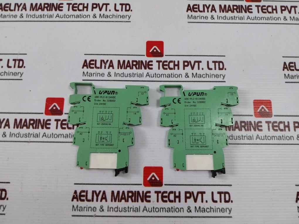Lot Of 8X Upun Udk-plc-ri Relay Coupler 24Vdc