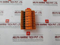 Lot Of 8X Weidmuller Rp 011024 Relay I/O Module With Base 10A 250Ac