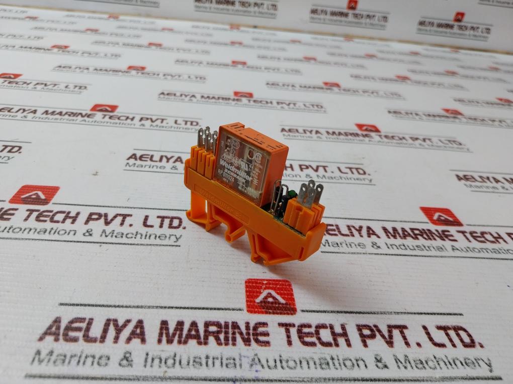 Lot Of 8X Weidmuller Rp 011024 Relay I/O Module With Base 10A 250Ac