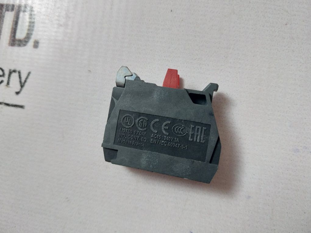 Lot Of 9X Schneider Electric Zbe-102 Auxiliary Contact Block