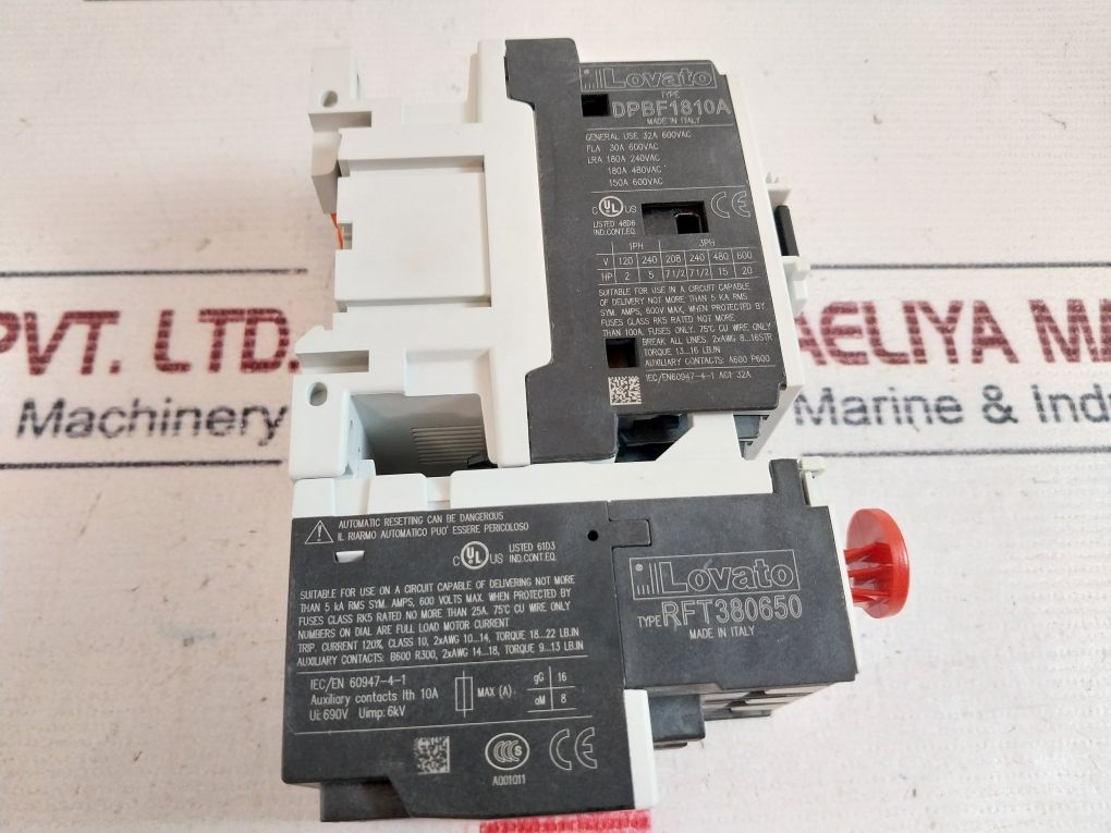 Lovato 066794-27J Contactor With Relay Dpbf1810A