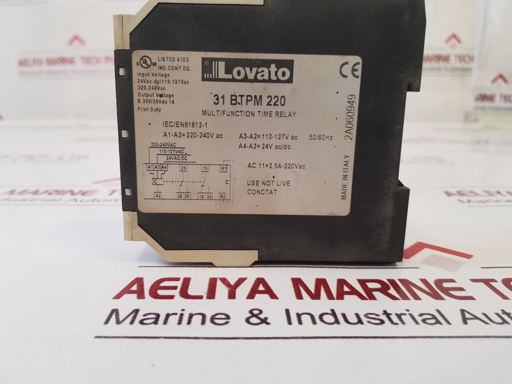 Lovato 31 Btpm 220 Multifunction Time Relay
