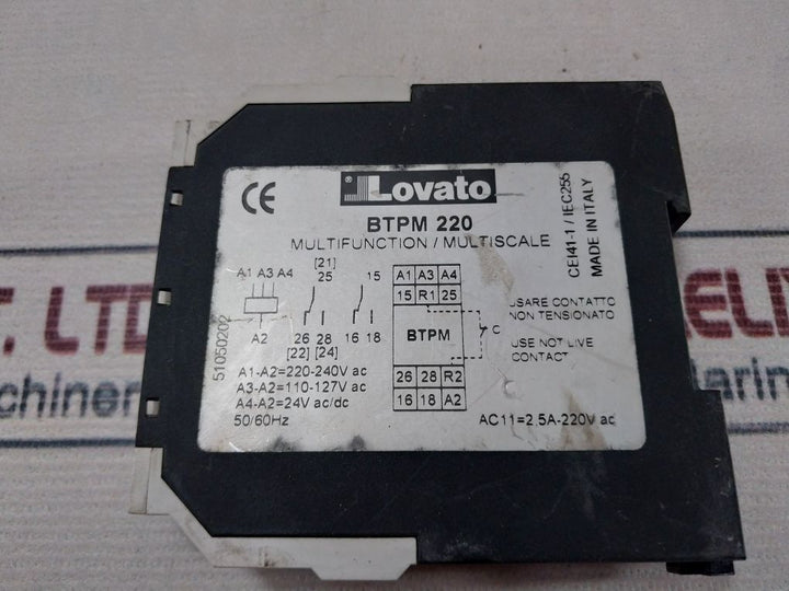 Lovato Btpm 220 Multifunction/Multiscale Time Relay