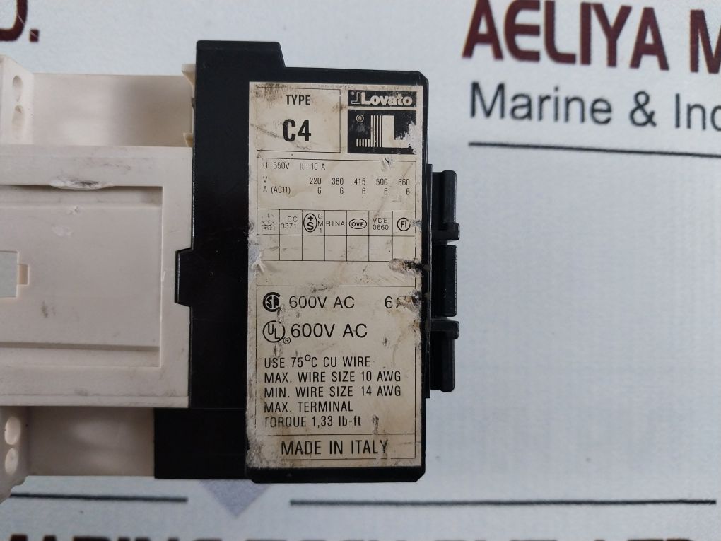 Lovato C4 Contactor 600V Ac 6A