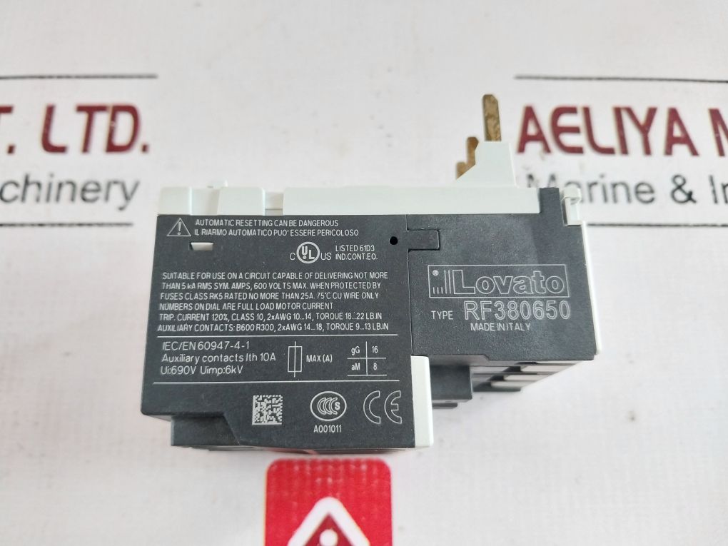 Lovato Rf380650 Thermal Overload Relay G1140