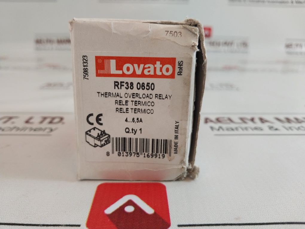Lovato Rf380650 Overload Relay I1323 4-6.5 Amp
