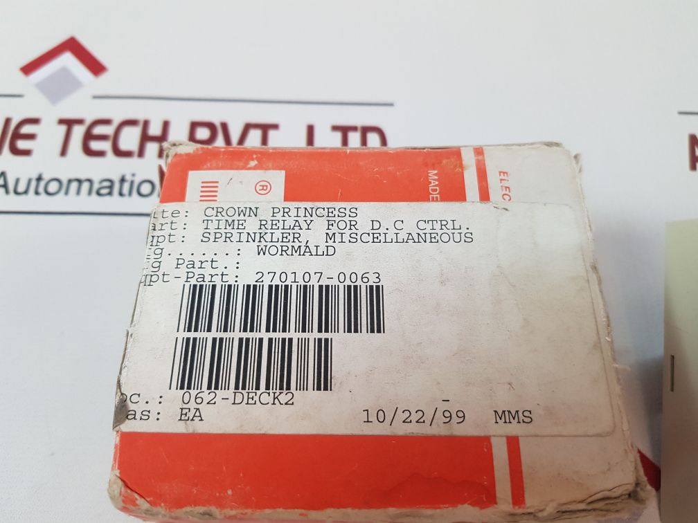 Lovato T1E Time Relay On Operate 0.6-60 Sec.