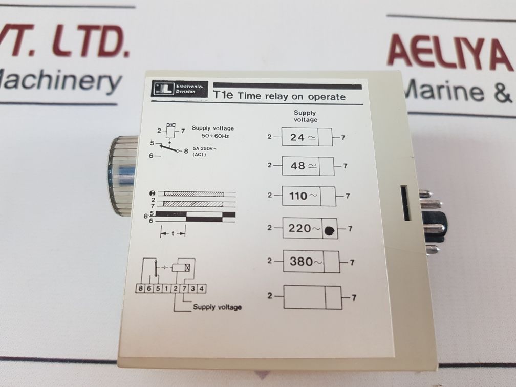 Lovato T1E Time Relay On Operate 0.6-60 Sec.