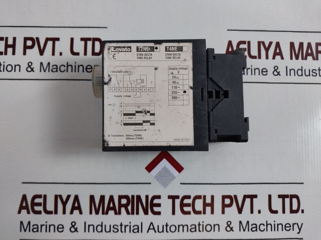 Lovato T2Ne Star-delta Time Relay 0,3 To 30 Sec