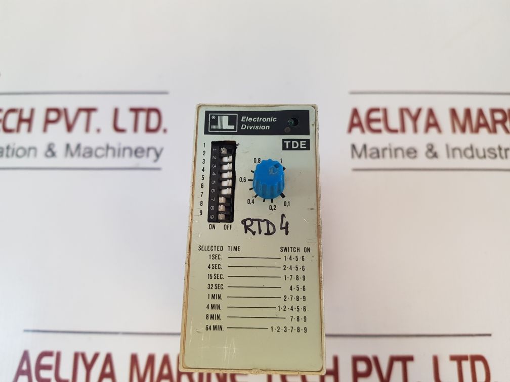 Lovato Tde Time Relay With Adjustable Delay On Release