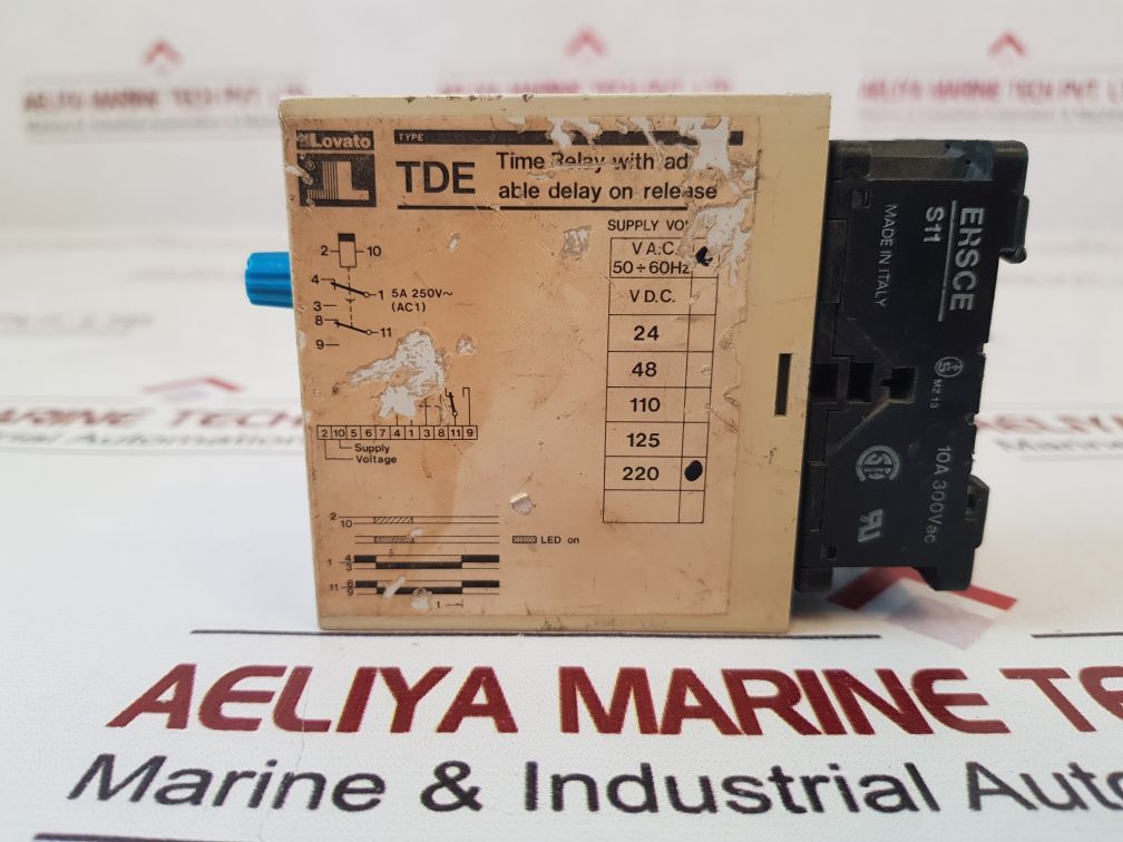 Lovato Tde Time Relay With Adjustable Delay On Release