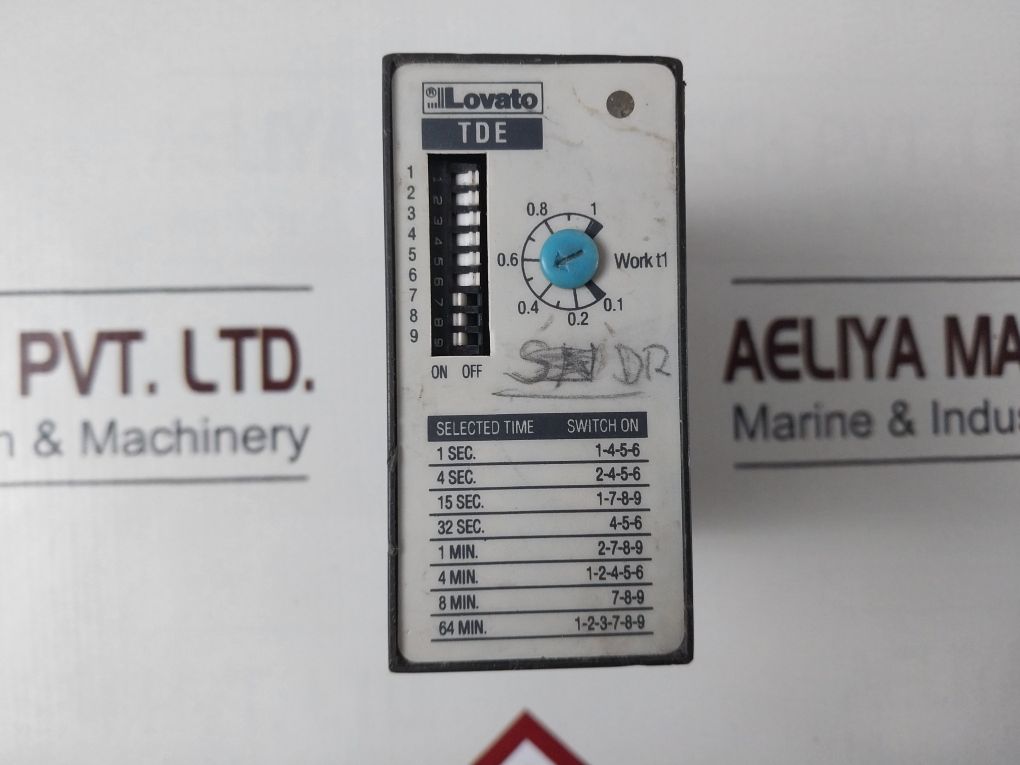 Lovato Tde Time Relay With Adjustable Delay On Release