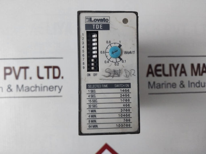 Lovato Tde Time Relay With Adjustable Delay On Release