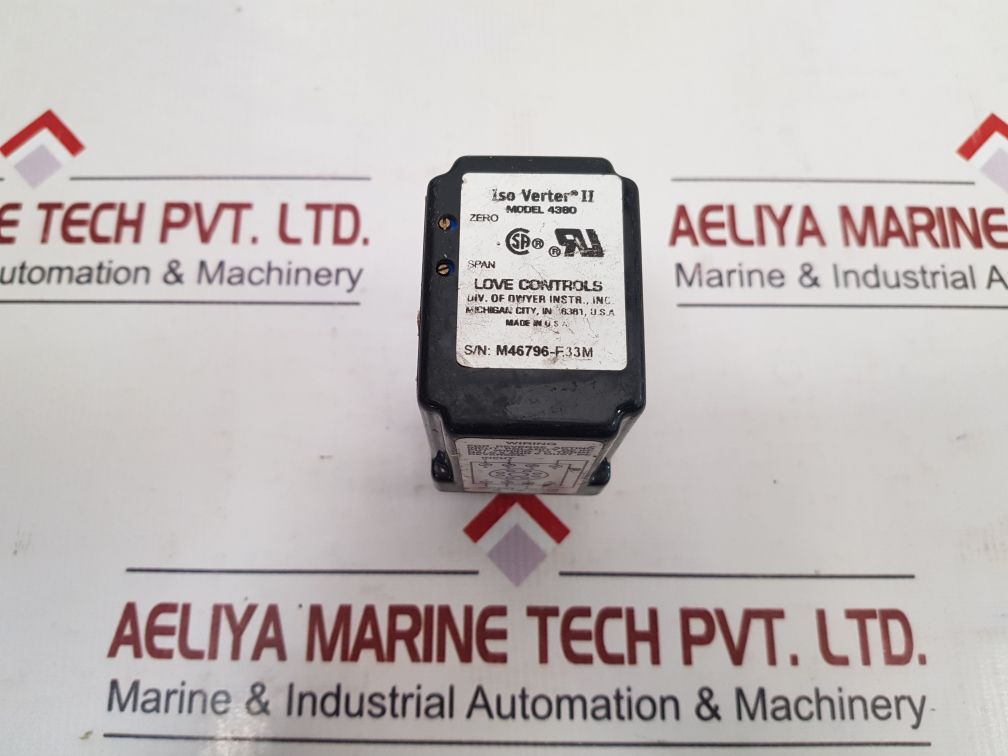 Love Controls 4380 Process Signal Converter/Isolator Iso Verter Ii