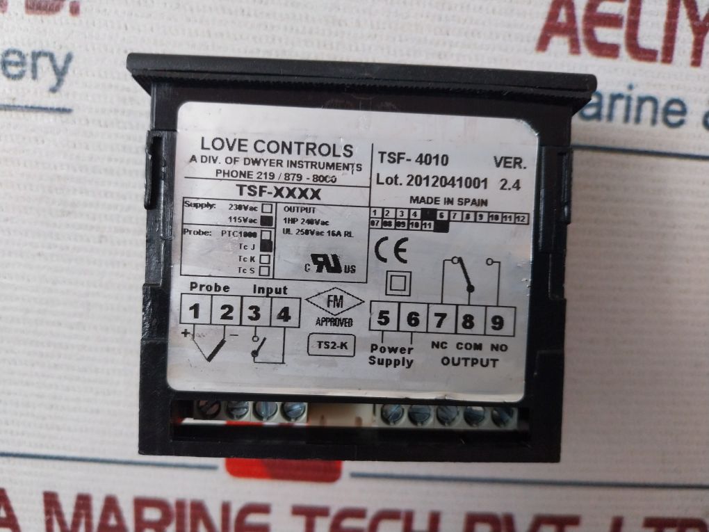 Love Controls Tsf-4010 Temperature Limit Controls