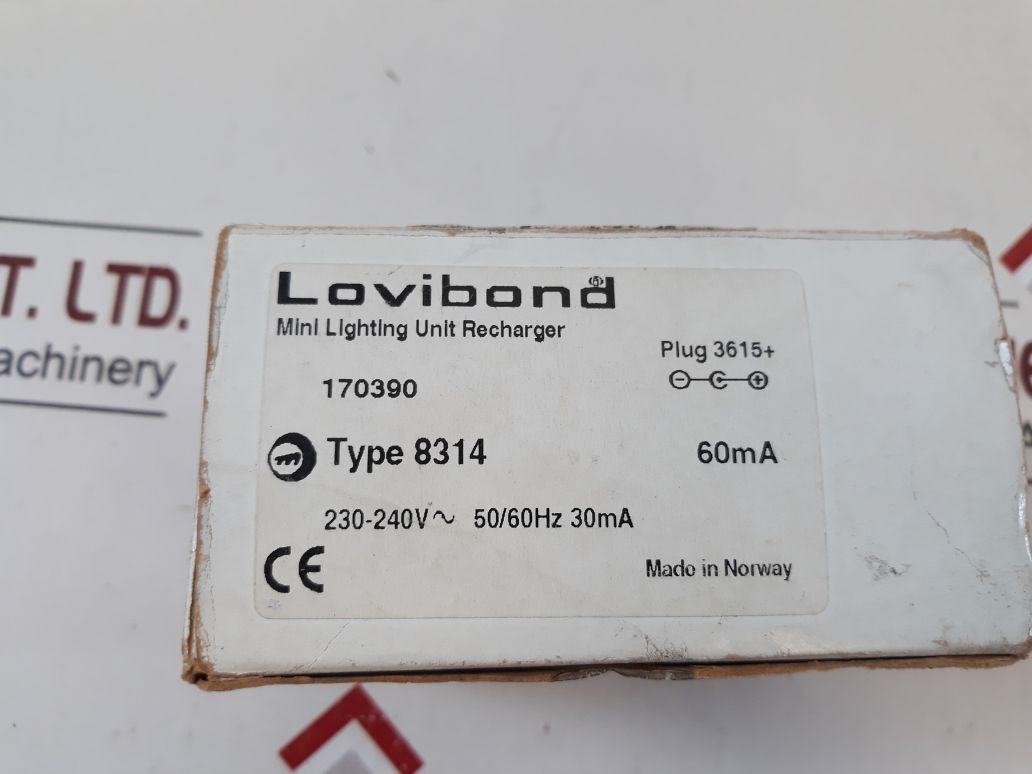 Lovibond 170390 mini lighting unit recharger 8314