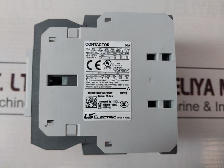 Ls Mc-40A Ac Electronic Switchgear(Contactor) 40A