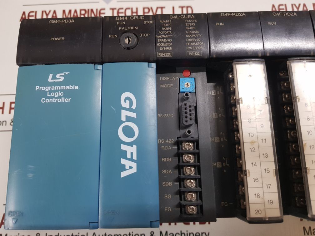 Ls Glofa Gm4-pd3A,Gm4-cpuc,G4L-cuea,G4F-rd2A Plc Rack