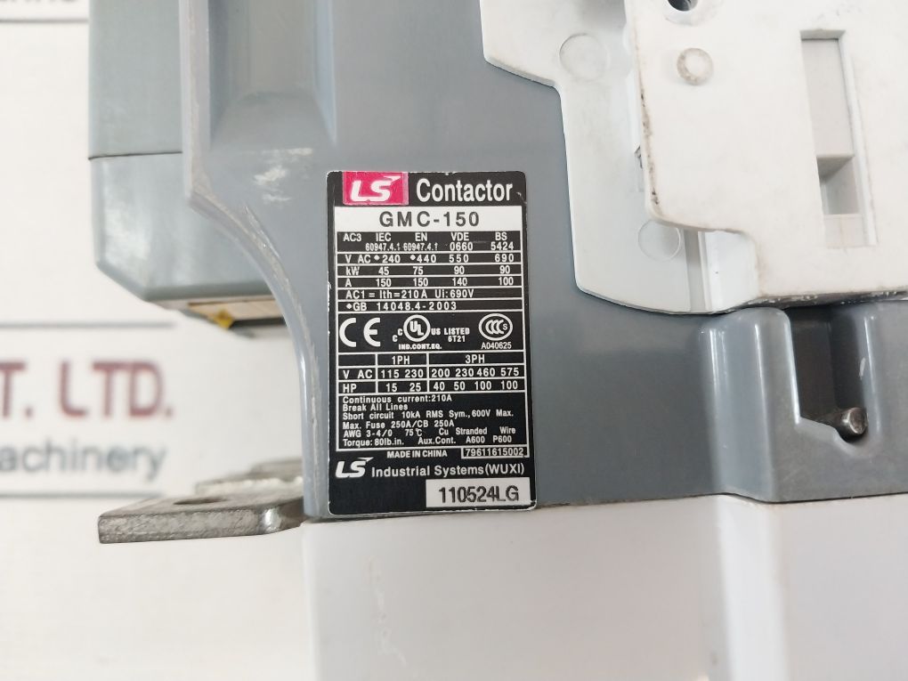 Ls Gmc-150 Contactor Iec 60947.4.1