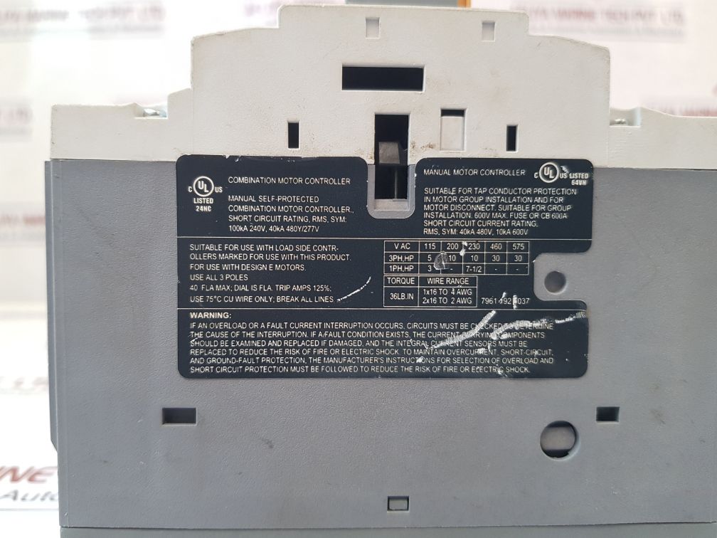 Ls Mms-63S Manual Motor Controller