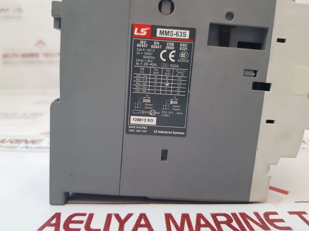 Ls Mms-63S Manual Motor Controller