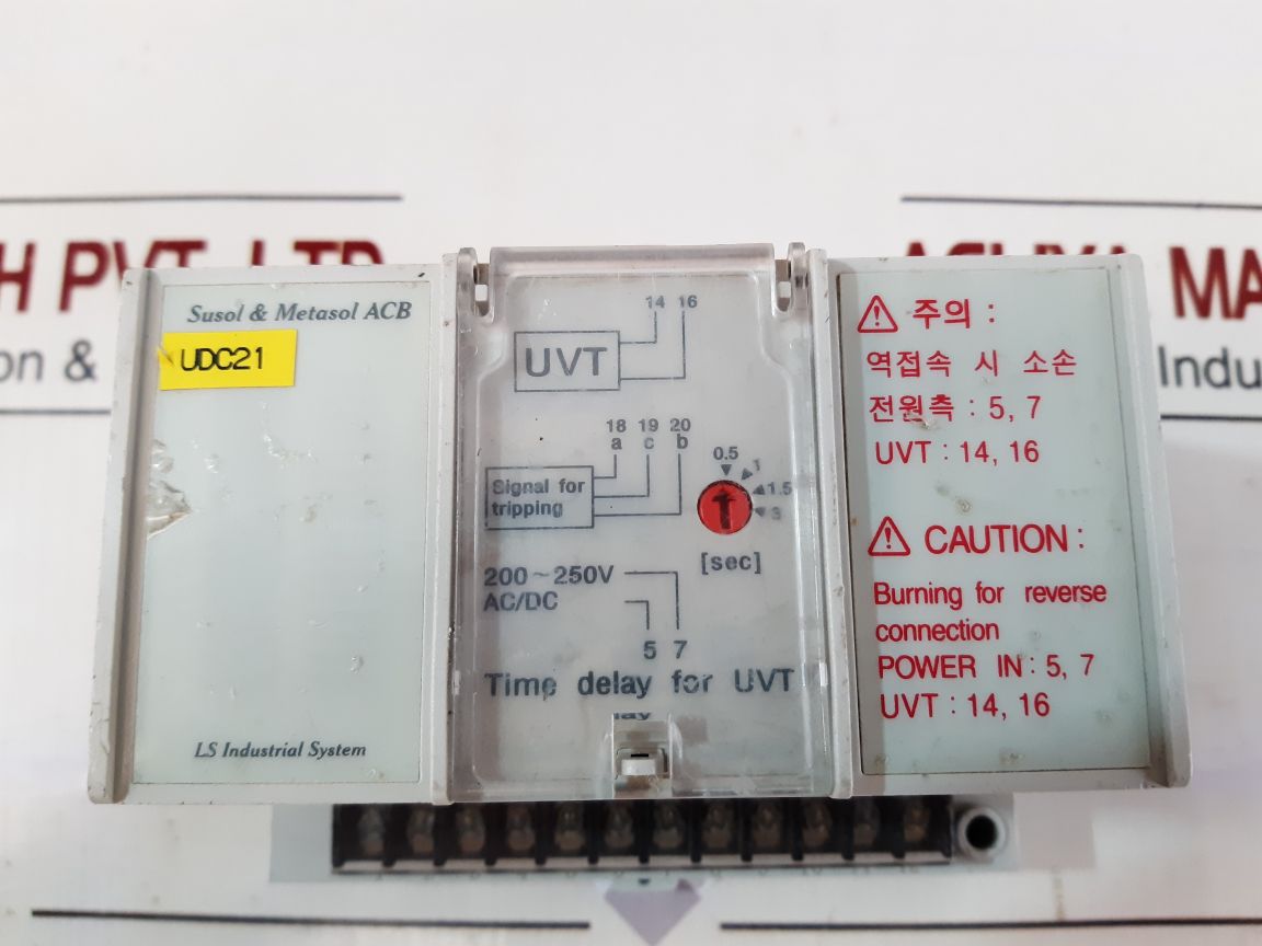 Ls Susol & Metasol Acb Time Delay For Uvt