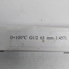 Lsw 0+100°C Thermometer 63 Mm