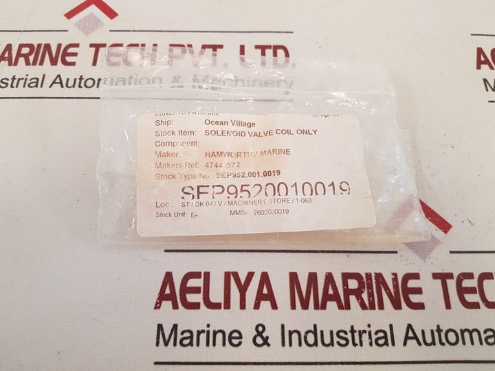 Lucifer 483510S5 F Solenoid Coil 482993