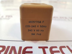 Lucifer 483510S6 F Solenoid Valve Coil 9W P48